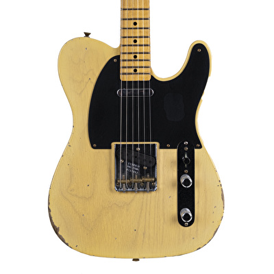 Fender Custom Shop 1951 Nocaster Relic Akçaağaç Klavye Faded Aged Nocaster Blonde Elektro Gitar